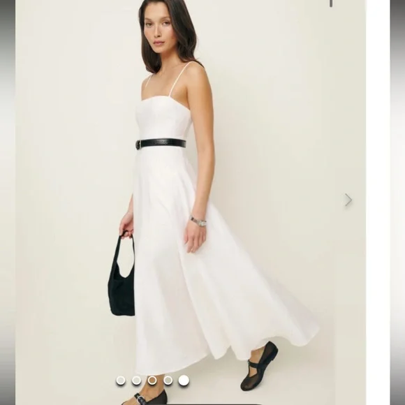 Reformation Monette Dress White size 4 - Picture 3 of 7